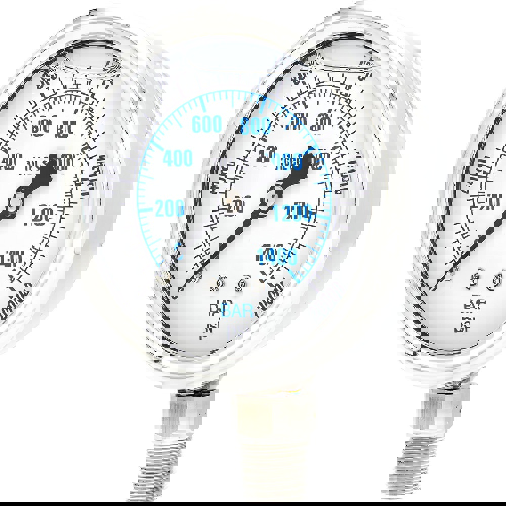 Pressure Gauges; Gauge Type: Industrial Pressure Gauges ; Scale Type: Dual ; Accuracy (%): 2-1-2% ; Dial Type: Analog ; Thread Type: 1/4